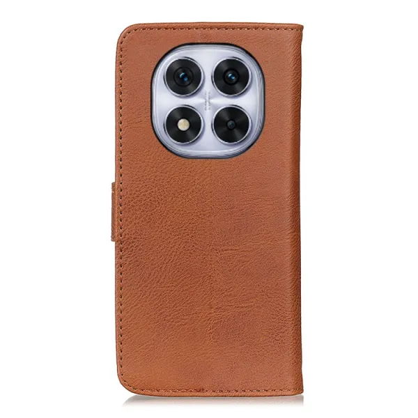 KHAZNEH PIN Zaklápacie puzdro pre Xiaomi Redmi Note 14 Pro hnedé