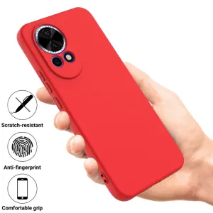 RUBBER Ochranný obal pre Huawei Nova 13 červený