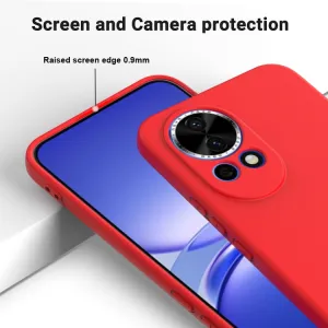 RUBBER Ochranný obal pre Huawei Nova 13 červený