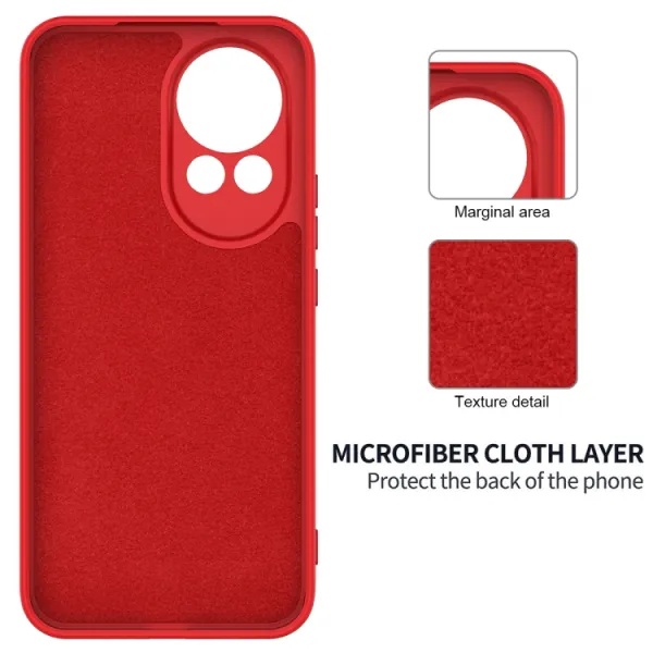 RUBBER Ochranný obal pre Huawei Nova 13 červený