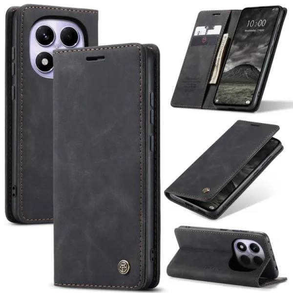 CASEME Flipové puzdro pre Xiaomi Redmi Note 14 Pro čierne