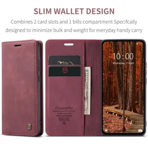 CASEME Flipové puzdro pre Xiaomi Redmi Note 14 Pro červené