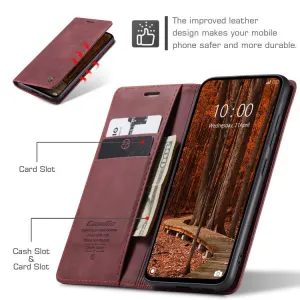 CASEME Flipové puzdro pre Xiaomi Redmi Note 14 Pro červené