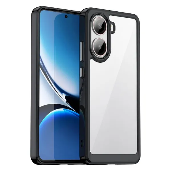 CRYSTAL Ochranný kryt pre Xiaomi Poco X7 Pro čierny