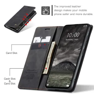 CASEME Flipové puzdro pre Xiaomi Redmi Note 14 Pro čierne
