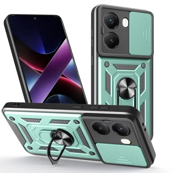 RING CAMERA Kryt s držiakom pre Xiaomi Poco X7 Pro zelený