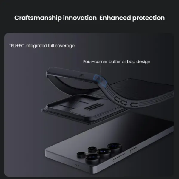 NoName Nillkin CamShield PRO Zadní Kryt pro Samsung Galaxy S25 Ultra Black