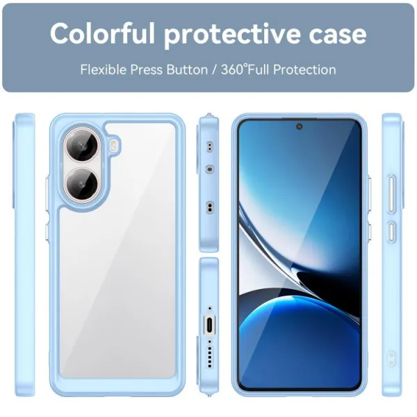 CRYSTAL Ochranný kryt pre Xiaomi Poco X7 Pro modrý