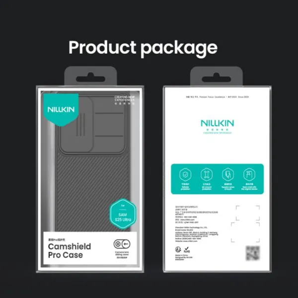 NoName Nillkin CamShield PRO Zadní Kryt pro Samsung Galaxy S25 Ultra Black