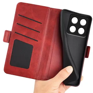 SIDE Peňaženkové puzdro pre Xiaomi 14T červené