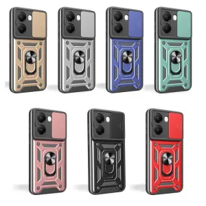 RING CAMERA Kryt s držiakom pre Xiaomi Poco X7 Pro strieborný