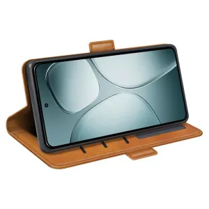 SIDE Peňaženkové puzdro pre Xiaomi 14T svetlohnedé