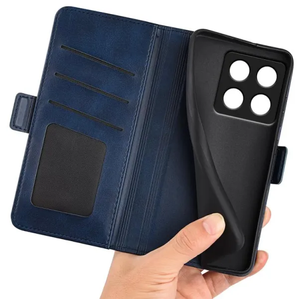 SIDE Peňaženkové puzdro pre Xiaomi 14T modré