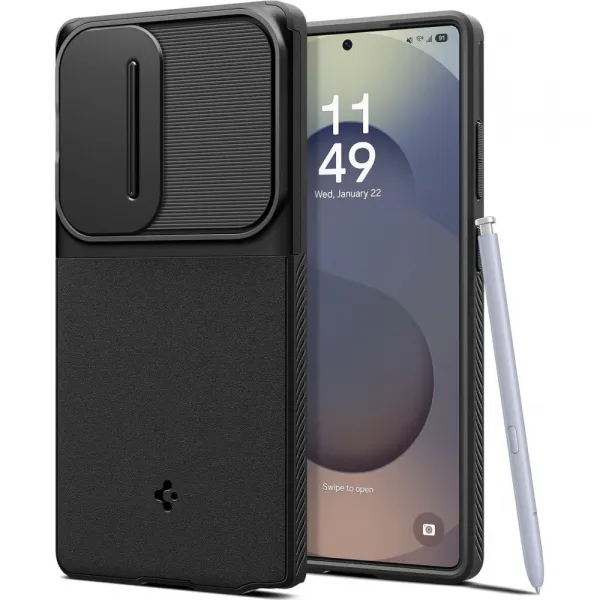 SPIGEN OPTIK ARMOR Puzdro pre Samsung Galaxy S25 Ultra 5G BLACK