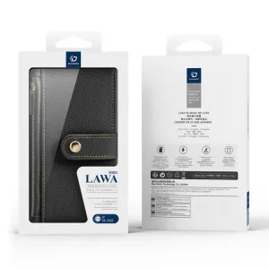 DUX LAWA Ochranný kryt a peňaženkové puzdro 2v1 Apple iPhone 16e / iPhone 17e čierne