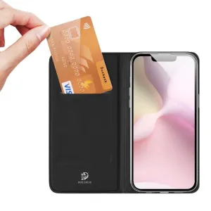 Dux Ducis Skin Pro knižkové puzdro na iPhone 16e, čierne