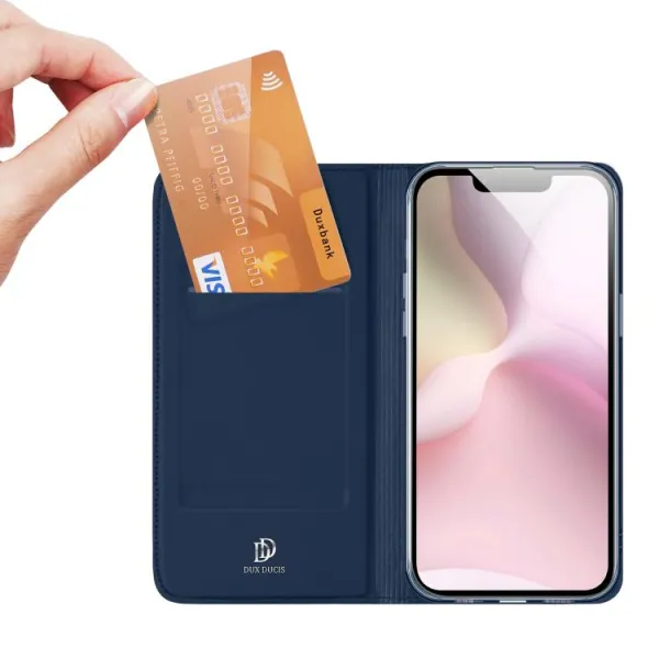 DUX Zaklápacie puzdro pre Apple iPhone 16e / iPhone 17e modré