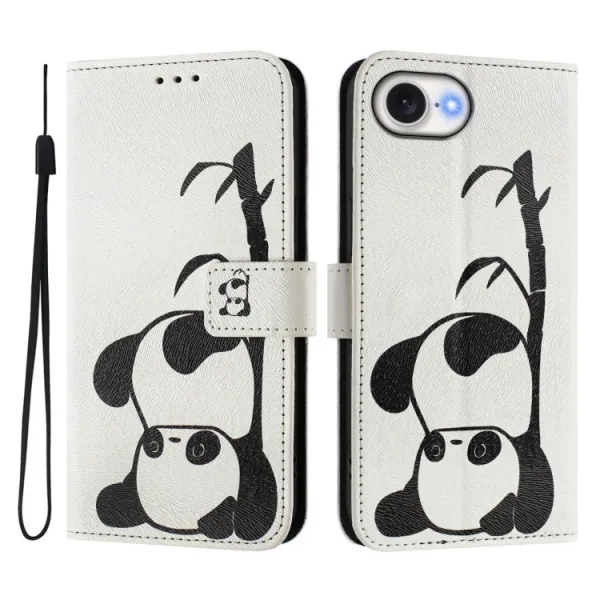 ART Peňaženkový kryt pre Apple iPhone 16e / iPhone 17e PANDA