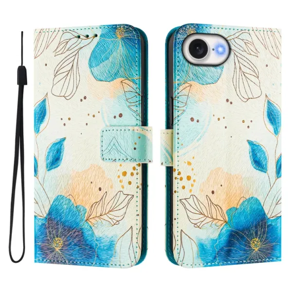 ART Peňaženkový kryt pre Apple iPhone 16e / iPhone 17e BLOOMY FLOWER