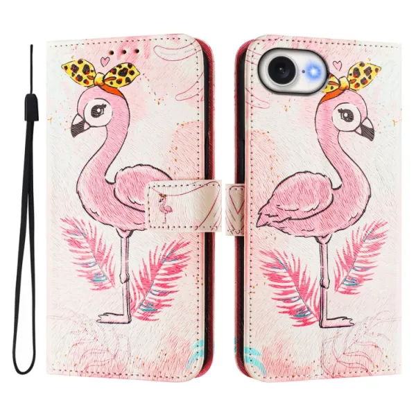 ART Peňaženkový kryt pre Apple iPhone 16e / iPhone 17e FLAMINGO