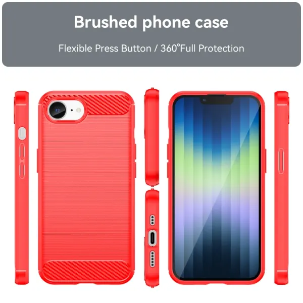 FLEXI TPU Ochranný kryt Apple iPhone 16e / iPhone 17e červený