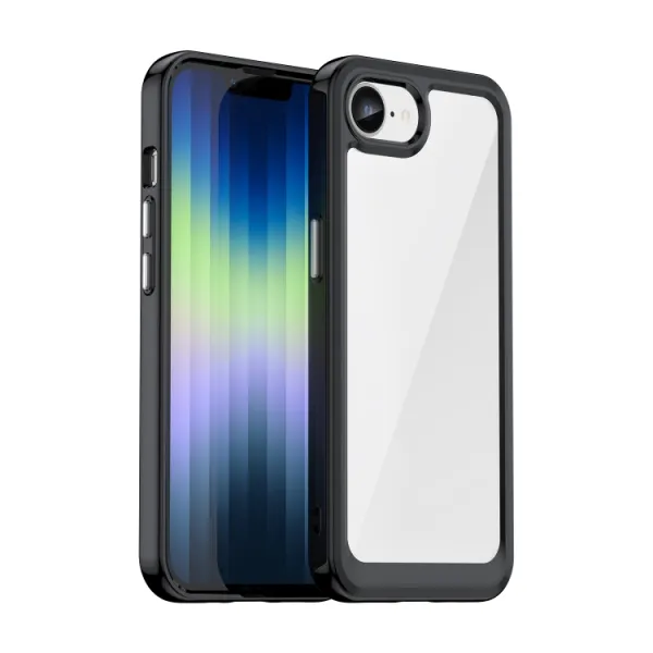 CRYSTAL Ochranný kryt pre Apple iPhone 16e / iPhone 17e čierny