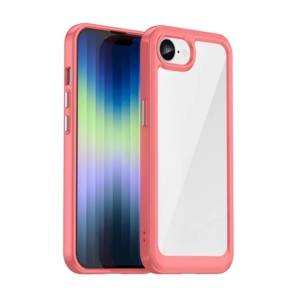 CRYSTAL Ochranný kryt pre Apple iPhone 16e / iPhone 17e červený