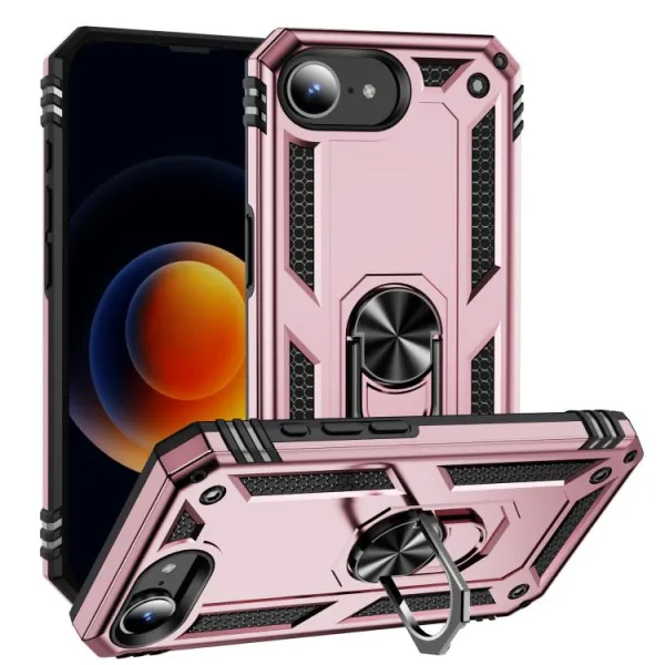 RING Kryt s držiakom pre Apple iPhone 16e / iPhone 17e ružový