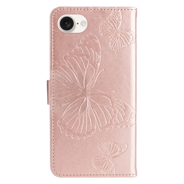 ART BUTTERFLY Peňaženkový obal pre Apple iPhone 16e / iPhone 17e ružový