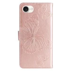 ART BUTTERFLY Peňaženkový obal pre Apple iPhone 16e / iPhone 17e ružový