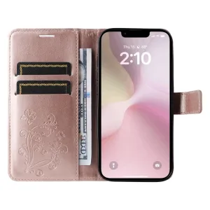 ART BUTTERFLY Peňaženkový obal pre Apple iPhone 16e / iPhone 17e ružový