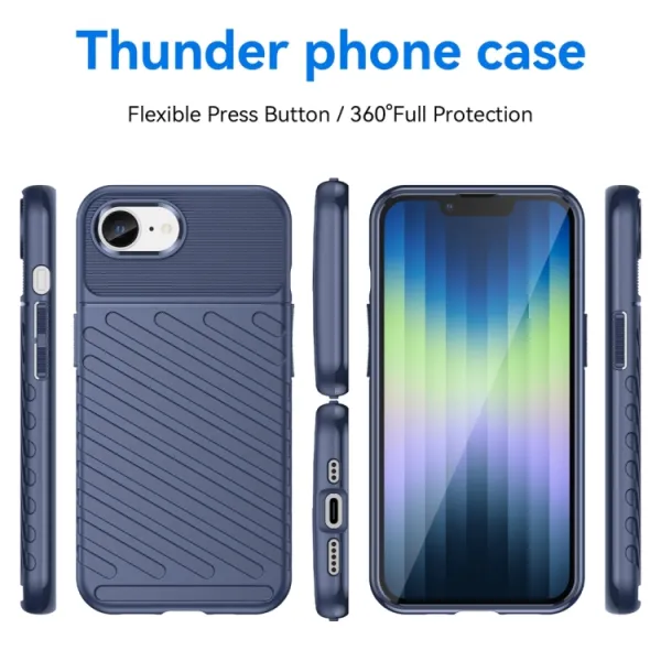 THUNDER Ochranný obal Apple iPhone 16e / iPhone 17e modrý