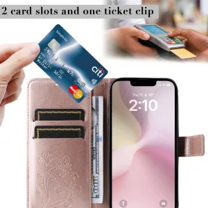 ART BUTTERFLY Peňaženkový obal pre Apple iPhone 16e / iPhone 17e ružový