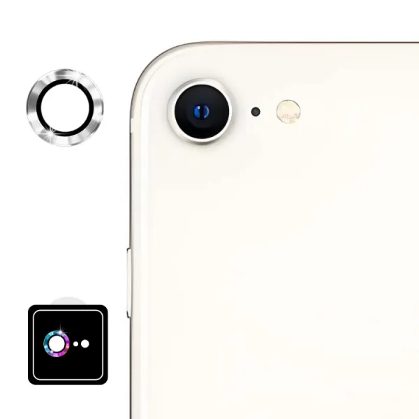 ENKAY ALU Sklo pre fotoaparát Apple iPhone 16e / iPhone 17e SILVER