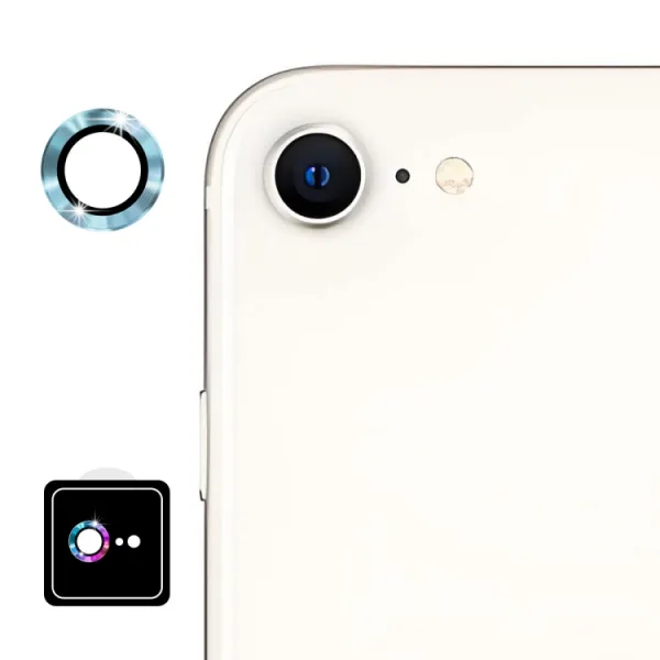 ENKAY ALU Sklo pre fotoaparát Apple iPhone 16e / iPhone 17e BLUE