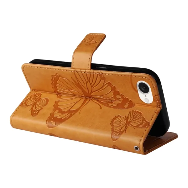 ART BUTTERFLY Peňaženkový obal pre Apple iPhone 16e / iPhone 17e žltý