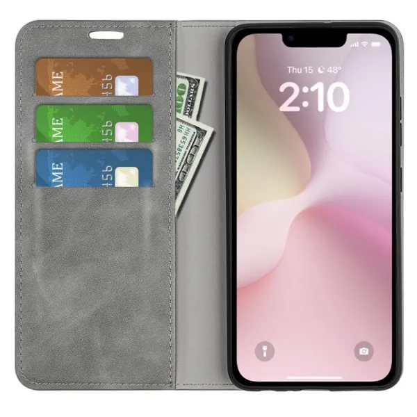 MAGNETIC Zaklápací kryt pre Apple iPhone 16e / iPhone 17e šedý