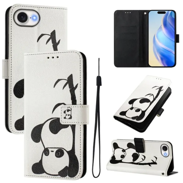 ART Peňaženkový kryt pre Apple iPhone 16e / iPhone 17e PANDA