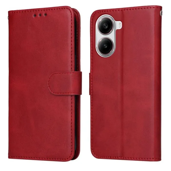 SMOOTH Peňaženkové puzdro pre Xiaomi Poco X7 Pro červené