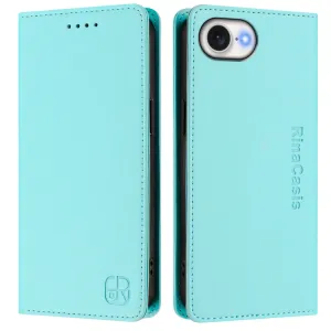 RINA Zaklápacie puzdro pre Apple iPhone 16e / iPhone 17e tyrkysové