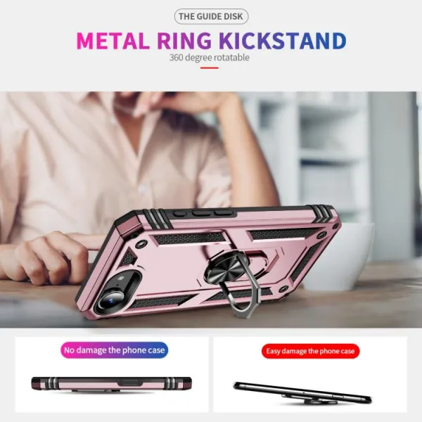 RING Kryt s držiakom pre Apple iPhone 16e / iPhone 17e ružový