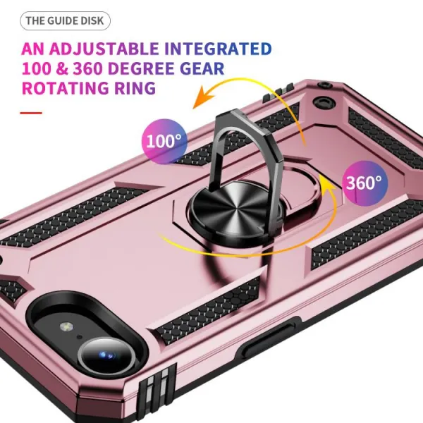 RING Kryt s držiakom pre Apple iPhone 16e / iPhone 17e ružový
