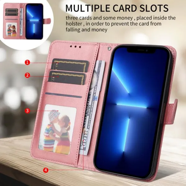 SMOOTH Peňaženkové puzdro pre Xiaomi Redmi Note 14 ružové