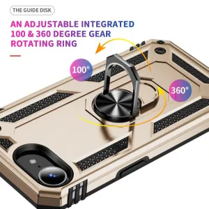 RING Kryt s držiakom pre Apple iPhone 16e / iPhone 17e zlatý