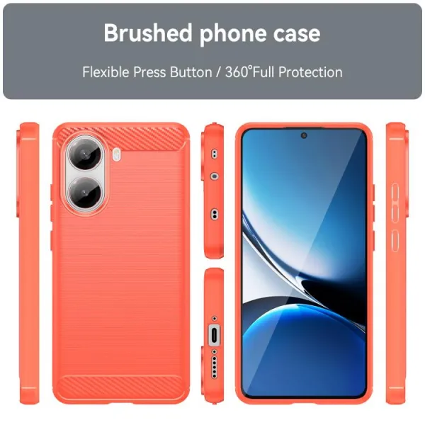 FLEXI TPU Ochranný kryt Xiaomi Poco X7 Pro červený