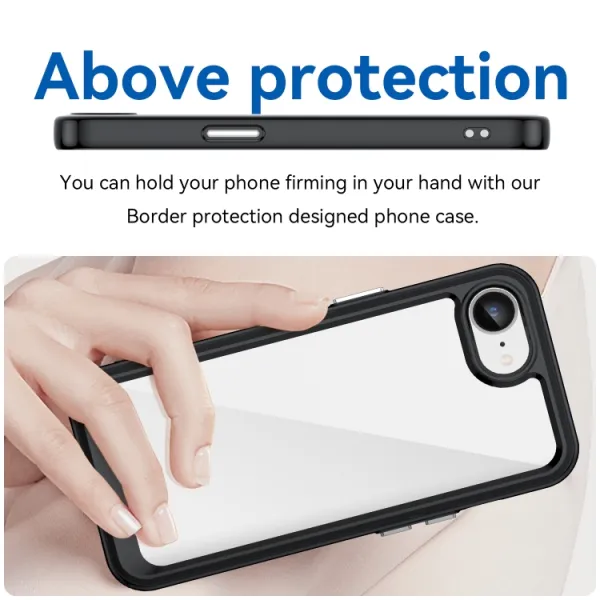 CRYSTAL Ochranný kryt pre Apple iPhone 16e / iPhone 17e čierny
