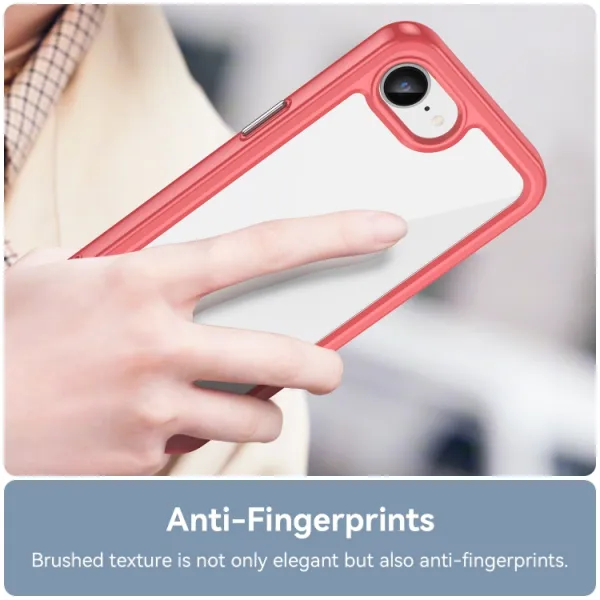 CRYSTAL Ochranný kryt pre Apple iPhone 16e / iPhone 17e červený