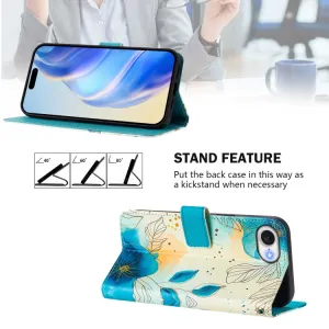 ART Peňaženkový kryt pre Apple iPhone 16e / iPhone 17e BLOOMY FLOWER