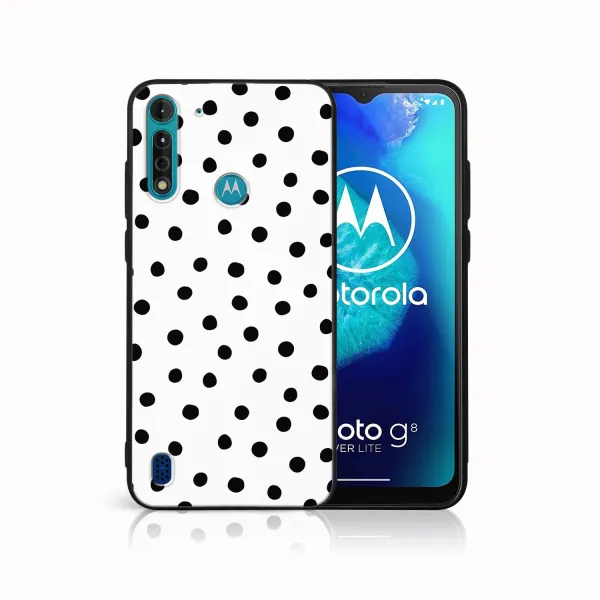 MY ART Ochranný kryt pre Motorola Moto G8 Power Lite DOTS (168)