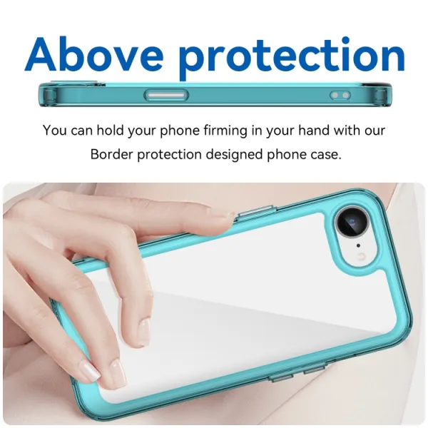 CRYSTAL Ochranný kryt pre Apple iPhone 16e / iPhone 17e tyrkysový